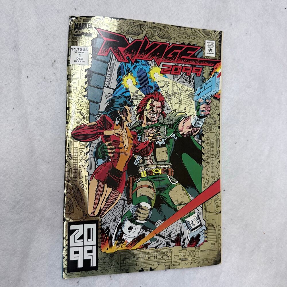 Ravage 2099 Marvel Comic Book 1 Dec 1992 Gold Foil Cover